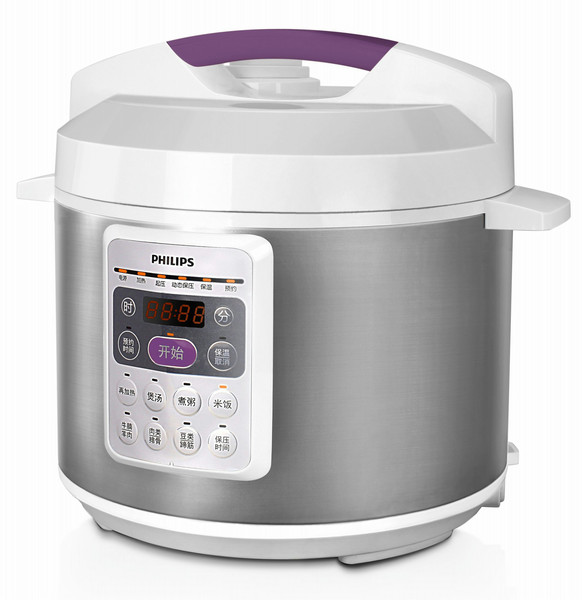 Philips Daily Collection HD2012/21 5L 900W Purple,White pressure cooker