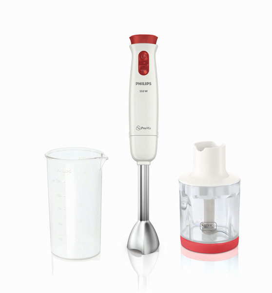 Philips Daily Collection HR1623/04 Immersion blender 0.5L 550W Red,White blender