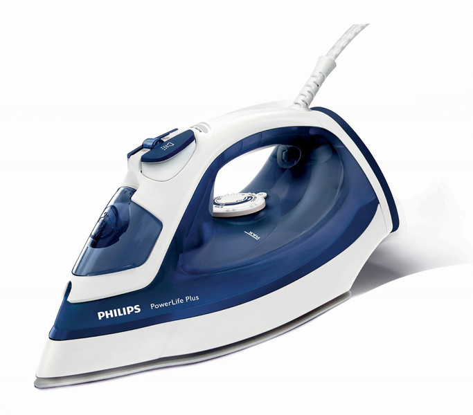 Philips PowerLife Plus GC2984/28 Паровой утюг Подошва с покрытием SteamGlide 2000Вт Синий, Белый утюг