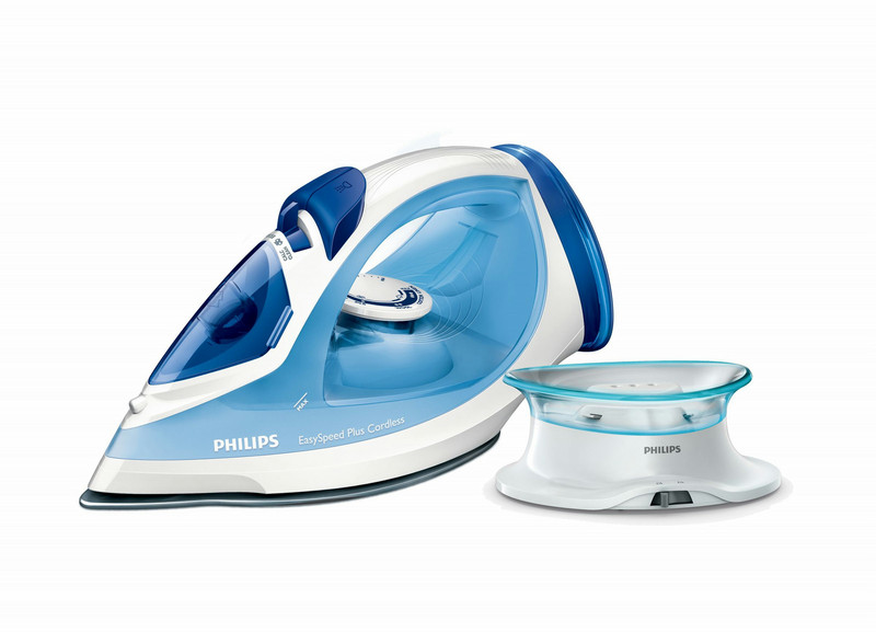 Philips Easyspeed plus cordless GC2082/28 Steam iron Ceramic soleplate 1800W Blue,White iron