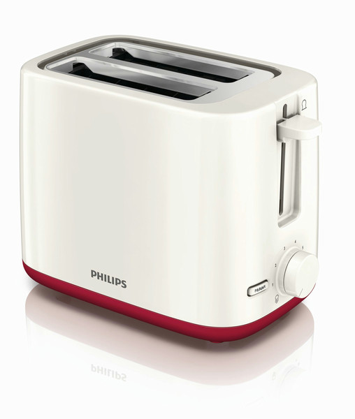 Philips Daily Collection HD2595/49 2slice(s) 800W Red,White toaster