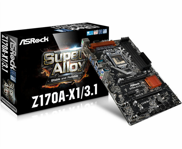 Asrock Z170A-X1/3.1 Intel Z170 LGA1151 ATX motherboard