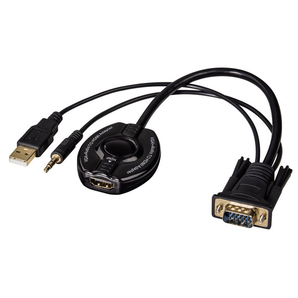 Hama 0.3m VGA/HDMI+3.5mm+USB 0.3m VGA (D-Sub) HDMI + USB A + 3.5mm