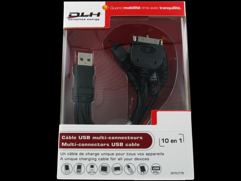 DLH DY-TU775 USB Черный кабельный разъем/переходник