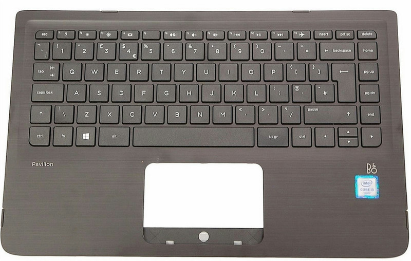 HP 809829-B31 Gehäuse-Unterteil+Tastatur Notebook-Ersatzteil