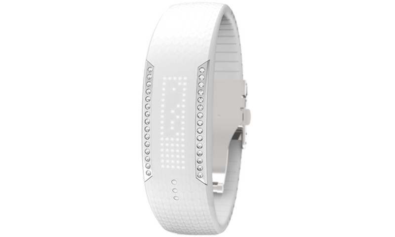 Polar Loop Crystal Wristband activity tracker LED Wireless White