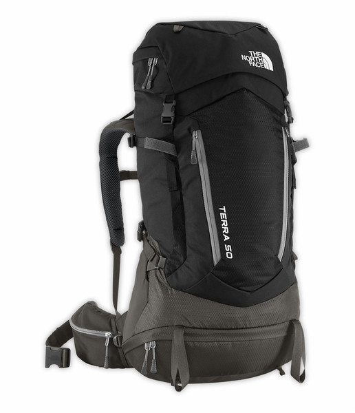 The North Face Terra 50 Унисекс 51л Черный, Серый туристический рюкзак