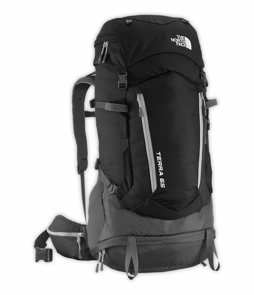 The North Face Terra 65 Unisex 66L Black,Grey travel backpack