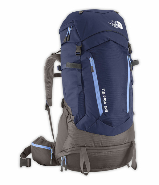 The North Face TERRA 55 Female 55L Blue,Grey travel backpack
