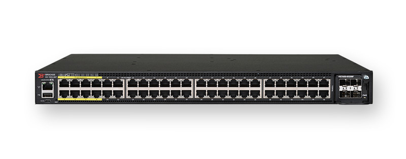 Brocade ICX 7450 gemanaged L3 Gigabit Ethernet (10/100/1000) Energie Über Ethernet (PoE) Unterstützung 1U Schwarz