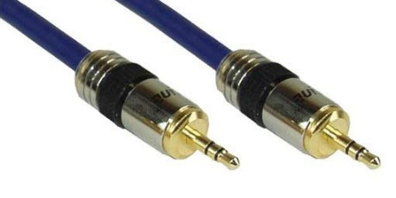 Kindermann 5766000120 20м 3.5mm 3.5mm Черный, Синий, Золотой аудио кабель