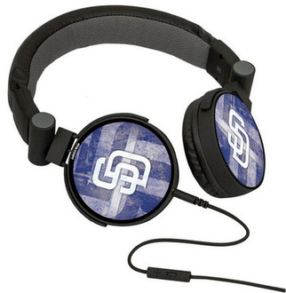 Pangea San Diego Padres Head-band Binaural Wired Black,Blue,White