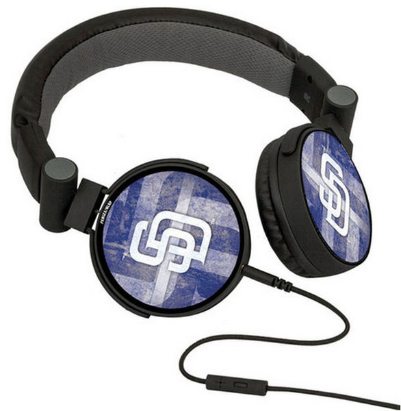 Pangea San Diego Padres Kopfband Binaural Verkabelt Schwarz, Blau, Weiß