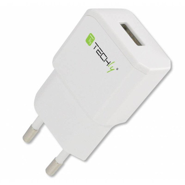 Techly Italian Plug Adapter with 1 USB Port 5V / 2.1A White IPW-USB-21EC