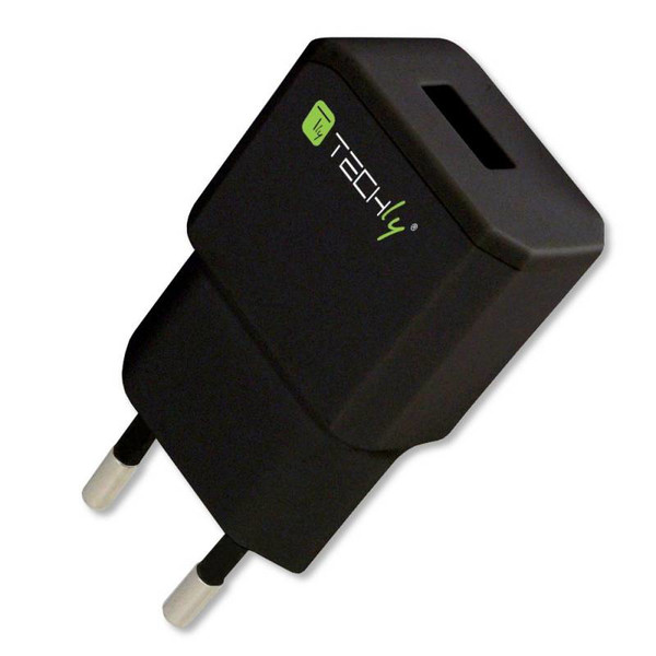 Techly IPW-USB-21ECBK Innenraum Schwarz Ladegerät für Mobilgeräte