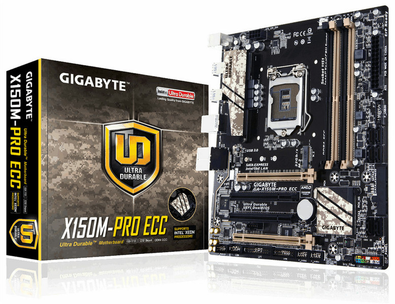 Gigabyte GA-X150M-PRO ECC Intel® C232 Chipset Micro ATX motherboard