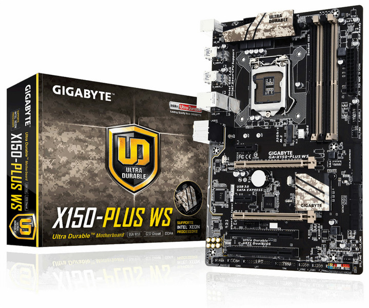 Gigabyte GA-X150-PLUS WS Intel C232 LGA1151 ATX материнская плата