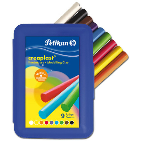 Pelikan 619882 Modeling dough Braun, Schwarz, Blau, Grün, Rot, Violett, Weiß, Gelb Modellier-Verbrauchsmaterial für Kinder