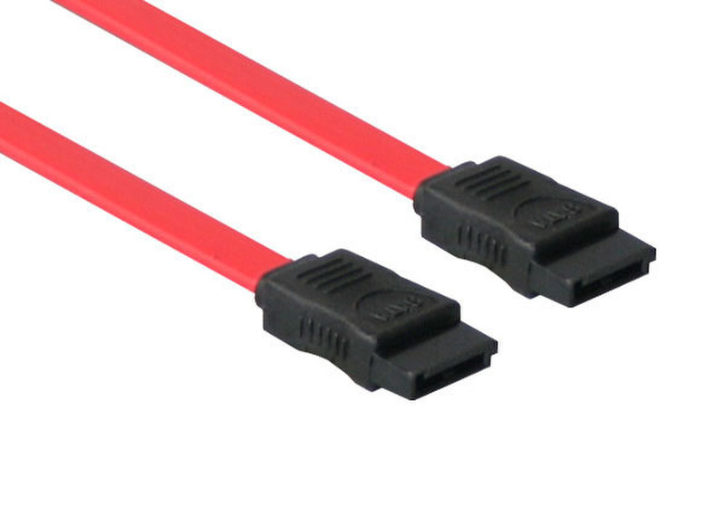 Alcasa SATA - SATA, m-m, 0.3m 0.3m SATA SATA Black,Red SATA cable