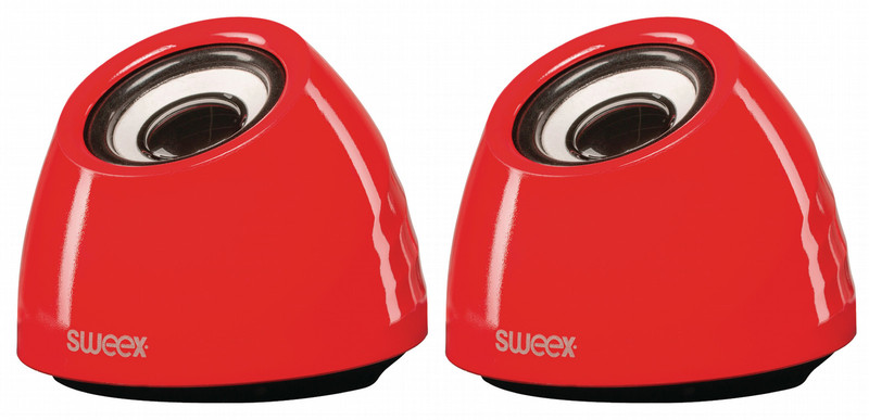 Sweex SW20SPS100RD Stereo 6W Rot Tragbarer Lautsprecher