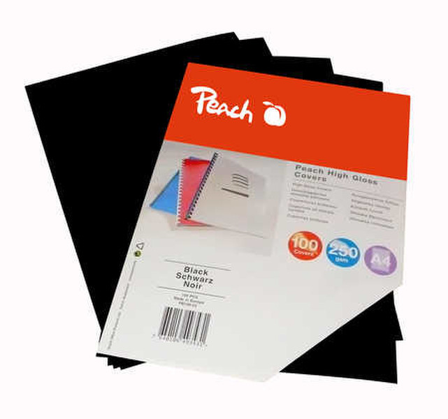 Peach Bürogeräte A4 Black 100pc(s) binding cover