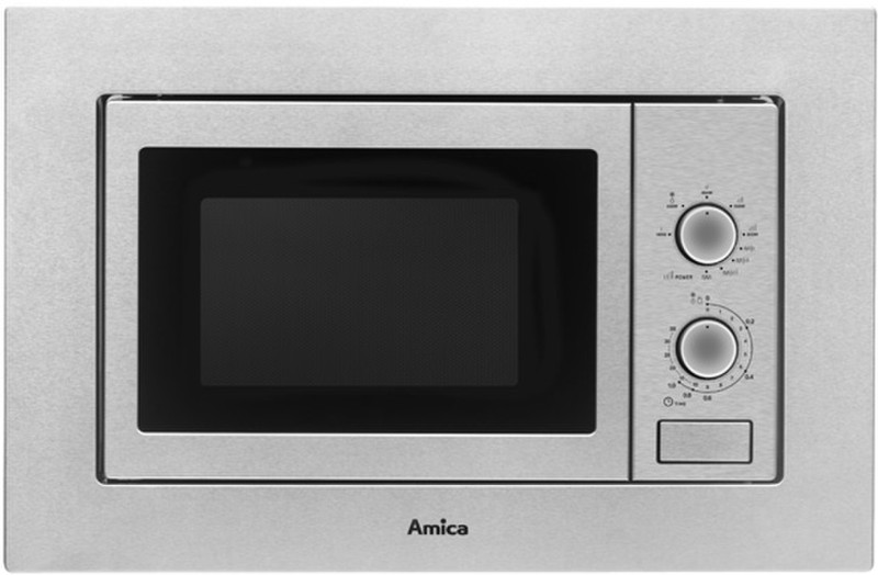 Amica AMMB 20 M1GI Встроенный 20л 800Вт Черный, Нержавеющая сталь микроволновая печь