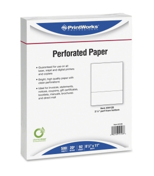 PrintWorks Professional 04128 Letter (215.9×279.4 mm) Белый бумага для печати