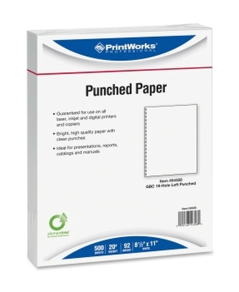 PrintWorks Professional 04328 Letter (215.9×279.4 mm) Белый бумага для печати