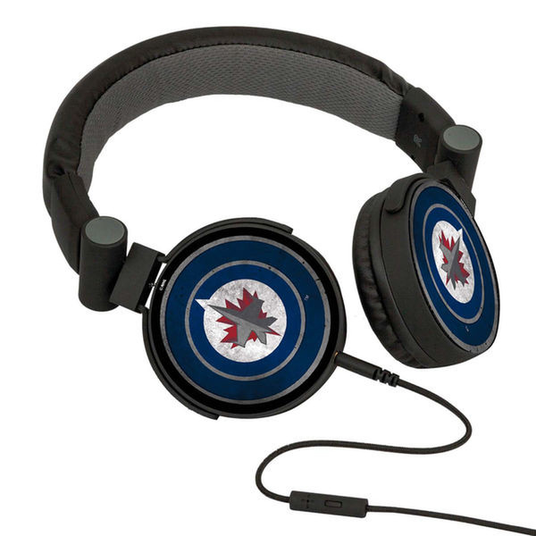 Pangea Winnipeg Jets Kopfband Binaural Verkabelt Schwarz, Blau
