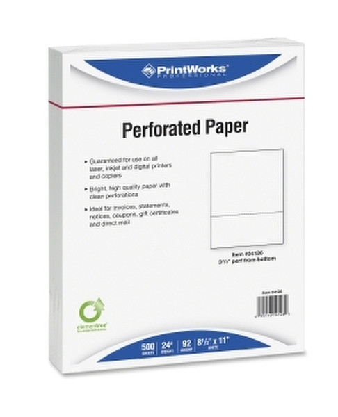 PrintWorks Professional 04126 Letter (215.9×279.4 mm) Белый бумага для печати