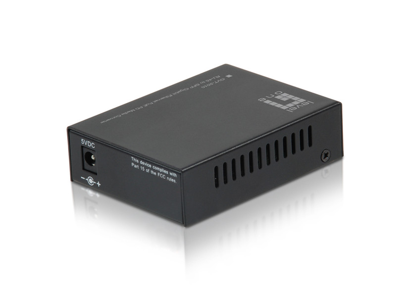 LevelOne GVT-2010 Black network media converter