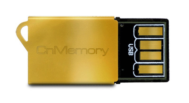 CnMemory 75197 USB 2.0 Черный, Золотой устройство для чтения карт флэш-памяти