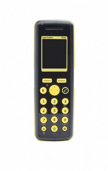 Spectralink 7642 DECT telephone handset Черный, Желтый