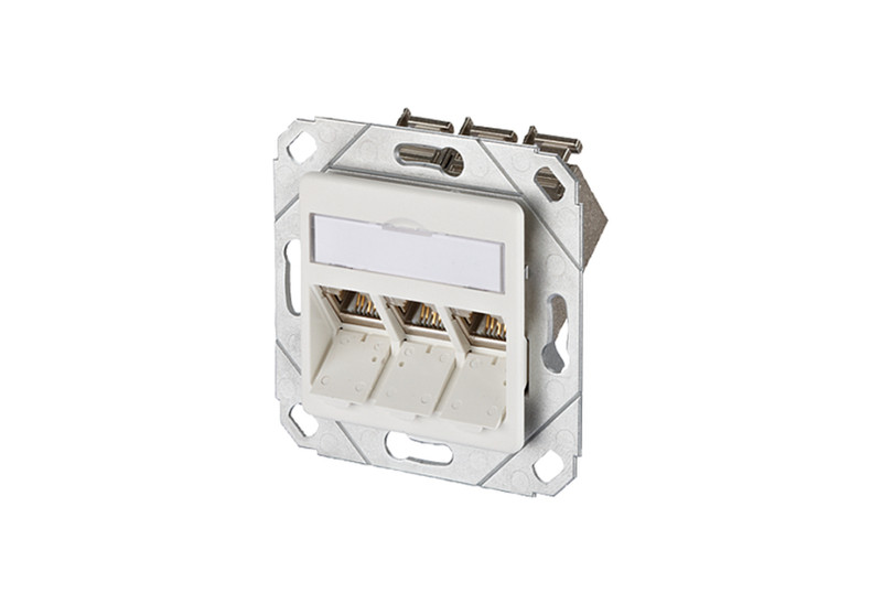 METZ CONNECT 1309131102-E RJ-45 White socket-outlet