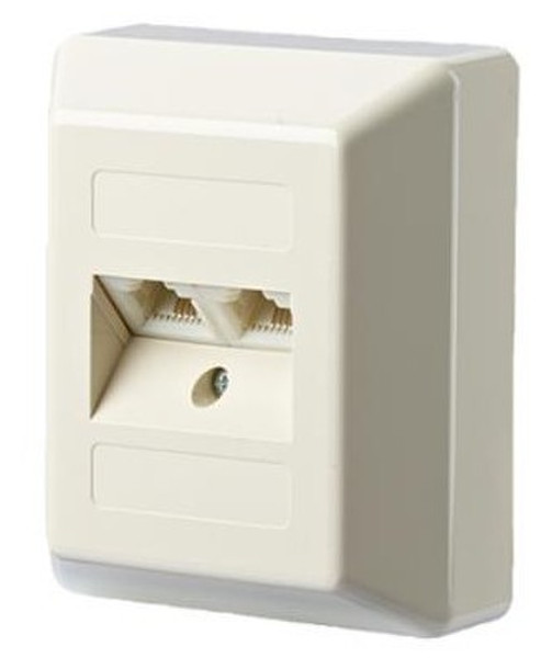 METZ CONNECT 130004001-I RJ-45 White socket-outlet