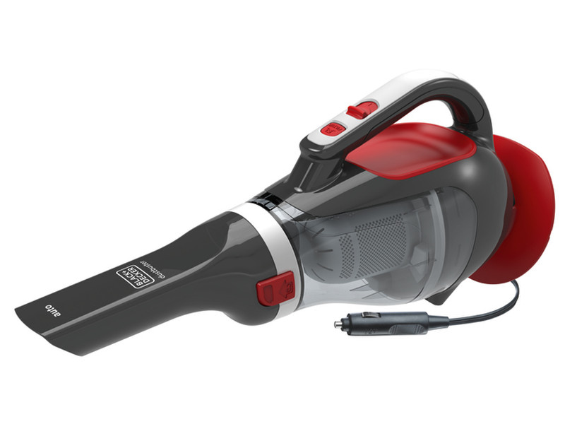 Black & Decker ADV1200 Beutellos Grau, Rot Handstaubsauger