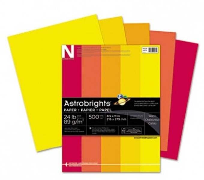 Neenah Paper Astrobrights Colored Letter (215.9×279.4 mm) Multi inkjet paper