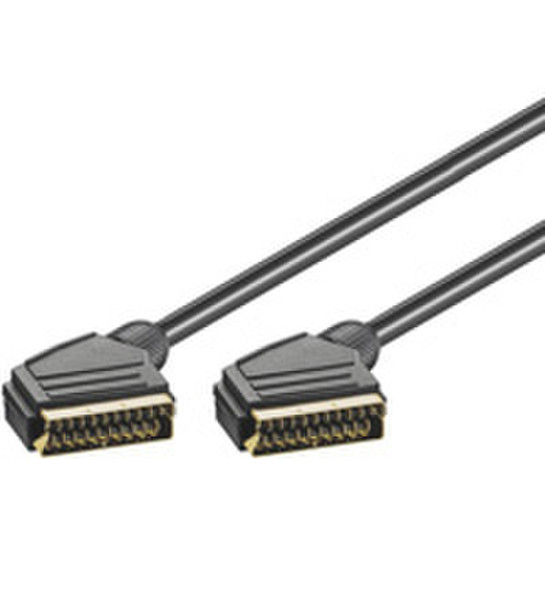 Wentronic 51815 0.3m SCART (21-pin) SCART (21-pin) Black SCART cable