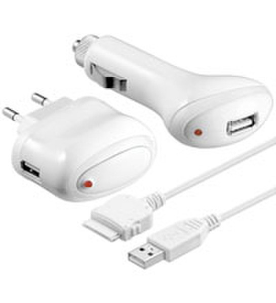 Wentronic TRA KIT f/ iPod/iPhone 3G White power adapter/inverter