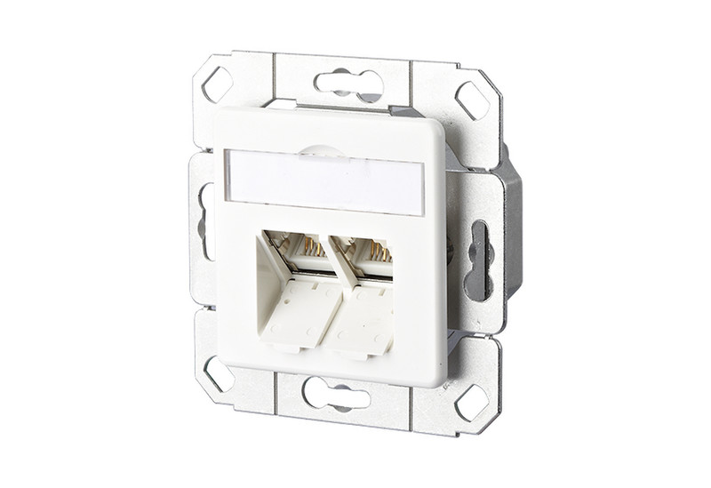 METZ CONNECT 130C381102-I RJ-45 White socket-outlet