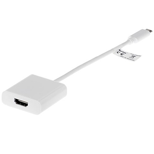 Helos 129528 USB C Weiß Kabelschnittstellen-/adapter