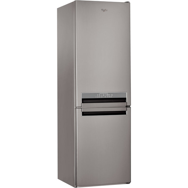 Whirlpool BSNF 8762 OX freestanding 202L 97L A++ Stainless steel fridge-freezer