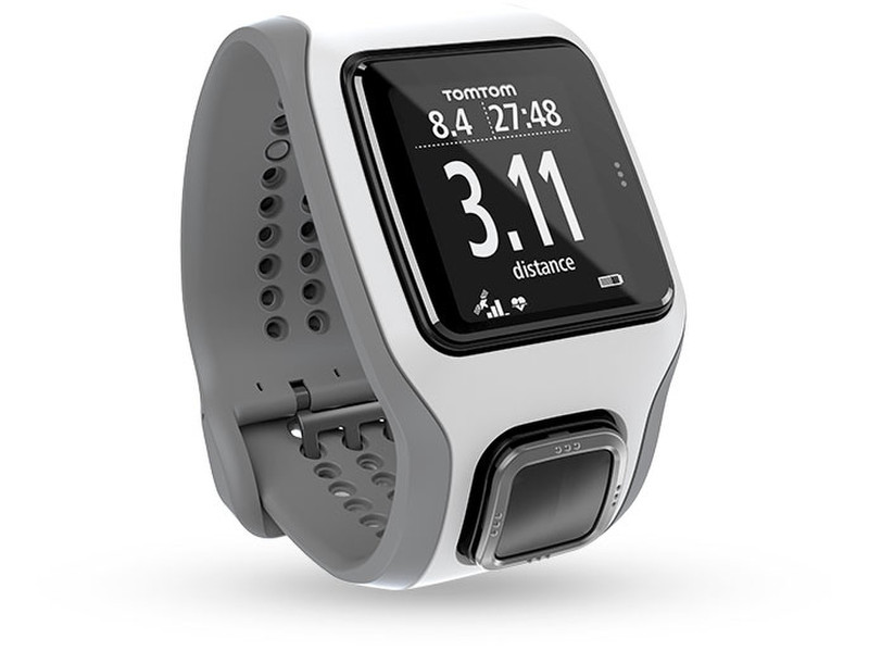 TomTom Runner Cardio Bluetooth Серый, Белый спортивный наручный органайзер