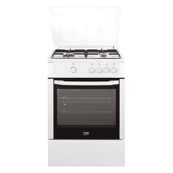 Beko CSG62000DW Freestanding Gas hob A White cooker