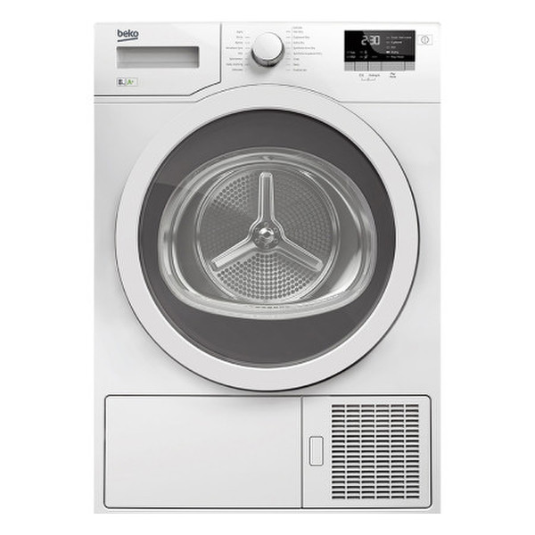 Beko DE8333GX0 Отдельностоящий Фронтальная загрузка 8кг A+ Белый сушилка для белья