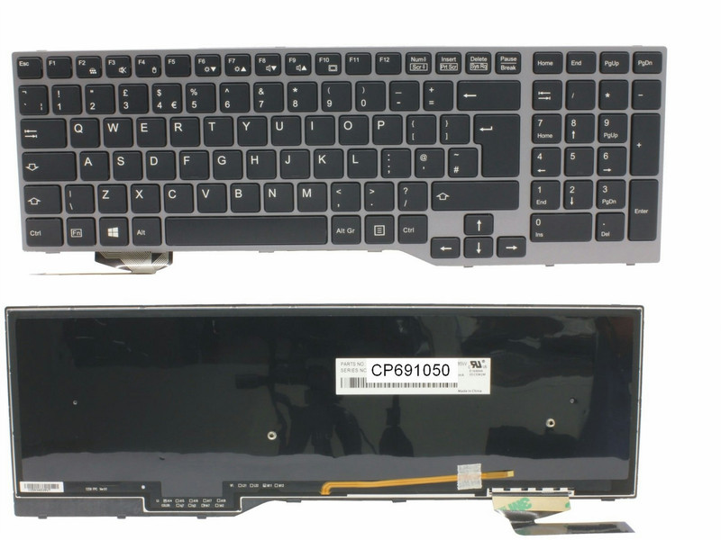 Fujitsu FUJ:CP691050-XX Tastatur Notebook-Ersatzteil