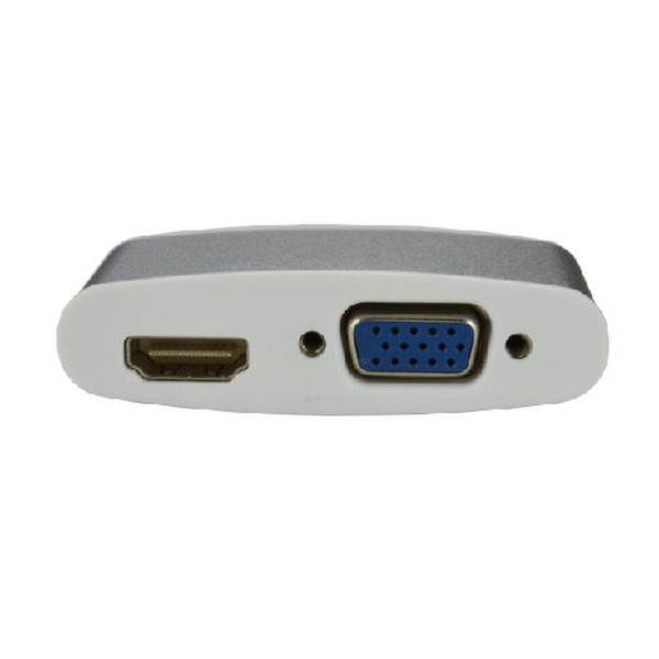 MCL CG-297C 0.24м DisplayPort HDMI + VGA (D-Sub) Белый адаптер для видео кабеля