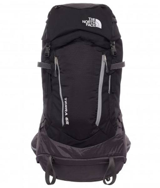 The North Face Terra 65 Male 66L Nylon,Polyester Black,Grey travel backpack