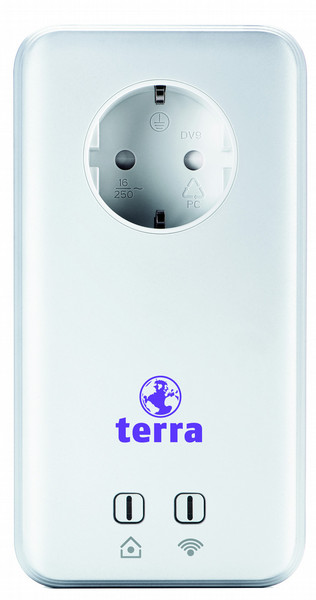 Wortmann AG TERRA 1200 Pro 1200Mbit/s Eingebauter Ethernet-Anschluss WLAN Weiß 1Stück(e) PowerLine Netzwerkadapter