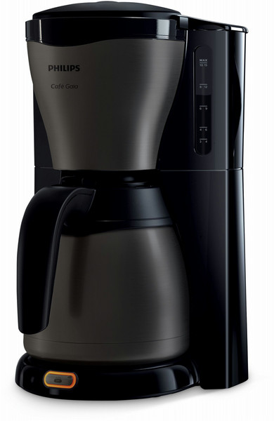 Philips Café Gaia Collection HD7547/80 Отдельностоящий Капельная кофеварка 1.2л 12чашек Черный, Титановый кофеварка